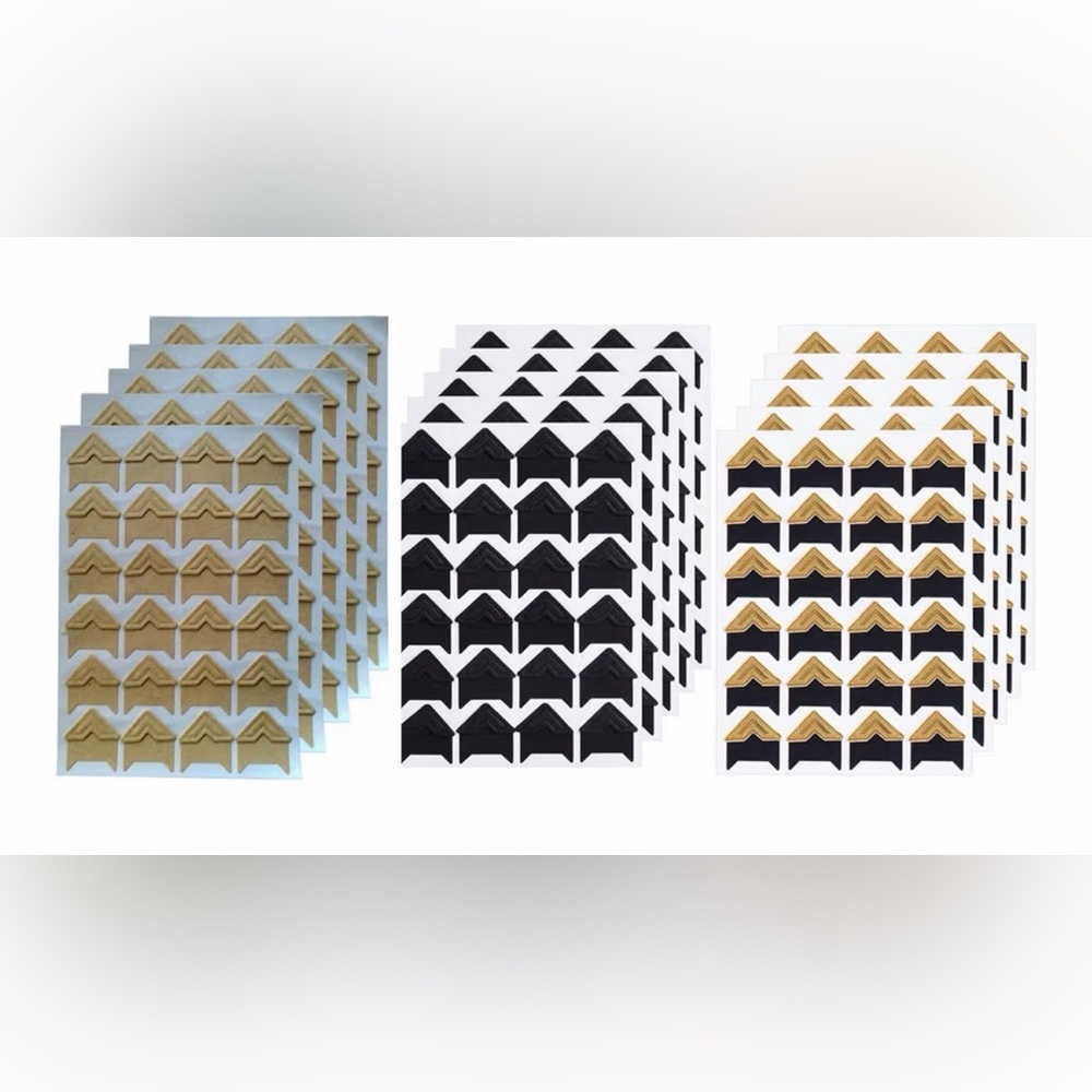 360 Count Self-Adhesive Acid Free Photo Corners for Scrapbooks Memory Books